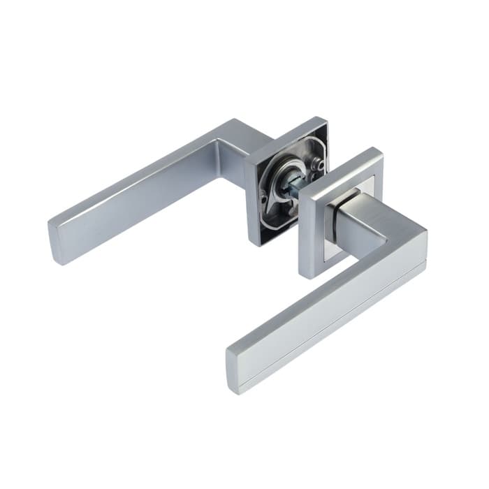 Ручка раздельная LOCKLAND 010 MSC, цвет матовый сатиновый хром