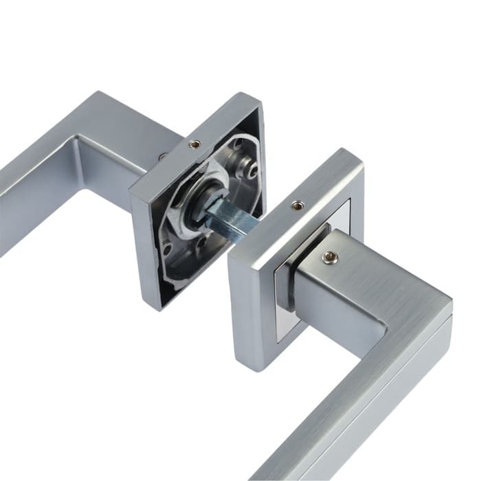 Ручка раздельная LOCKLAND 010 MSC, цвет матовый сатиновый хром