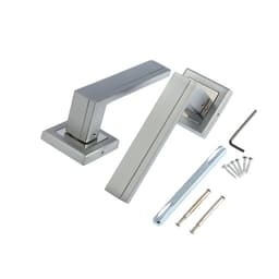 Ручка раздельная LOCKLAND 010 MSC, цвет матовый сатиновый хром