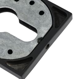Накладка на цилиндровый механизм LOCKLAND, квадратная, с креплением, цвет черный