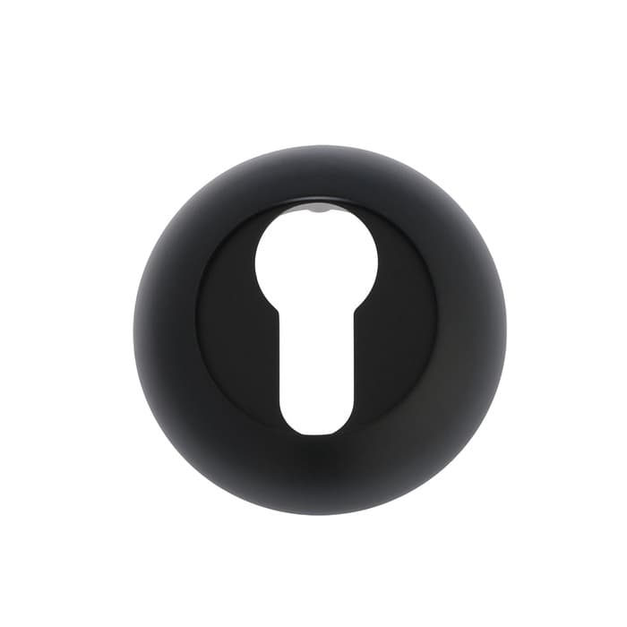 Накладка на цилиндровый механизм LOCKLAND, круглая, d=53 мм, с креплением, цвет черный