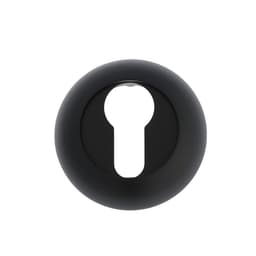 Накладка на цилиндровый механизм LOCKLAND, круглая, d=53 мм, с креплением, цвет черный