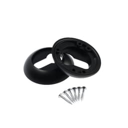 Накладка на цилиндровый механизм LOCKLAND, круглая, d=53 мм, с креплением, цвет черный