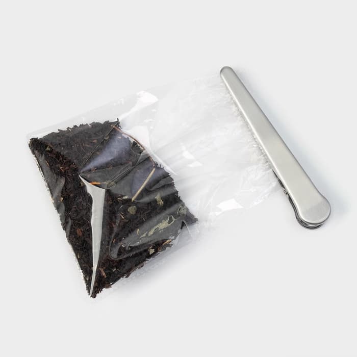 Зажим для пакета Magistro «Крокодил», 11.5 см, нержавеющая сталь, серебристый