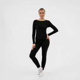 Термобельё женское (лонгслив, лосины) Resport, размер XS (42), чёрное