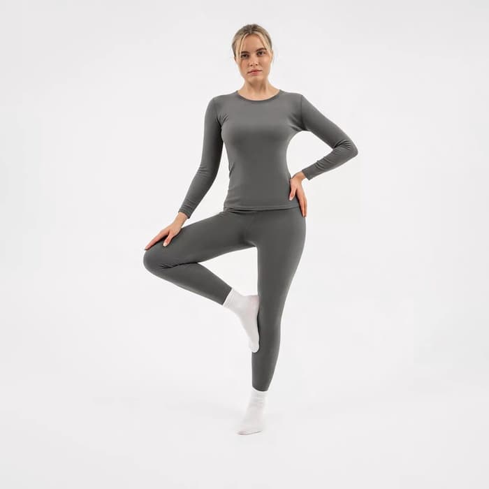 Термобельё женское (лонгслив, лосины) Resport, размер S (44), серое