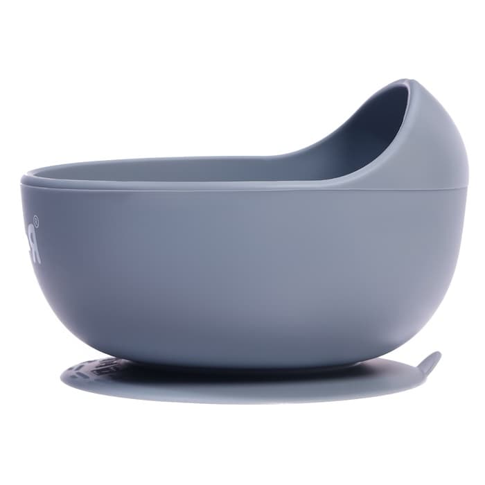 Набор для кормления, силикон, цвет серый