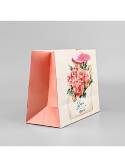 Пакет ламинированный с лентой «Для тебя», MS 23×10×18 см