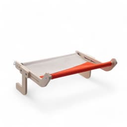 Гамак для кошки на кровать, 45×35×16 см, вес до 15 кг, бежевый, оранжевый