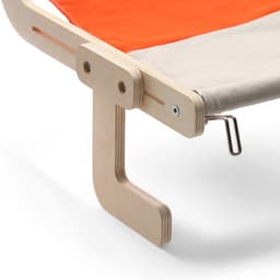 Гамак для кошки на кровать, 45×35×16 см, вес до 15 кг, бежевый, оранжевый