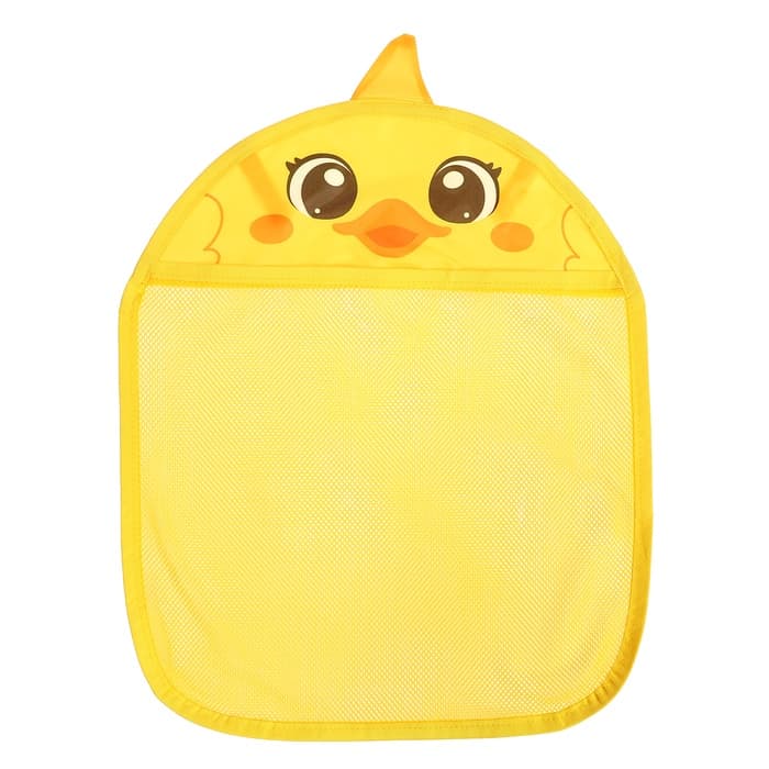 Сетка для хранения игрушек в ванной «Утёнок», на присосках