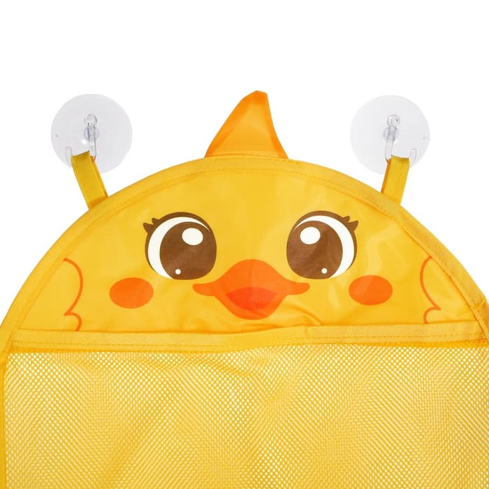 Сетка для хранения игрушек в ванной «Утёнок», на присосках