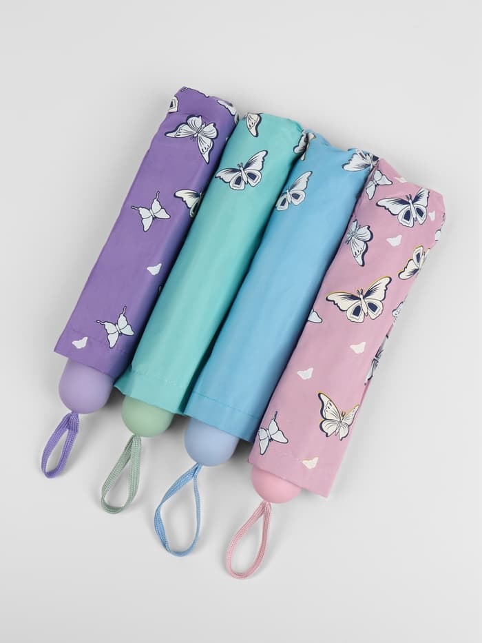 Зонт механический «Бабочки», с проявляющимся рисунком, 4 сложения, 8 спиц, R=47/55 см, d=94 см, МИКС