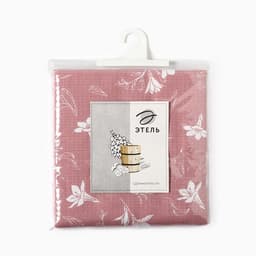 Простыня вафельная для бани «Этель. Лилия», 150×180 см, хлопок 100%, розовая