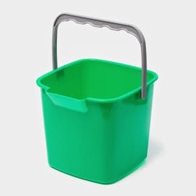 Ведро для уборки, 5.6 л, 22×23×18.7 см, зелёное