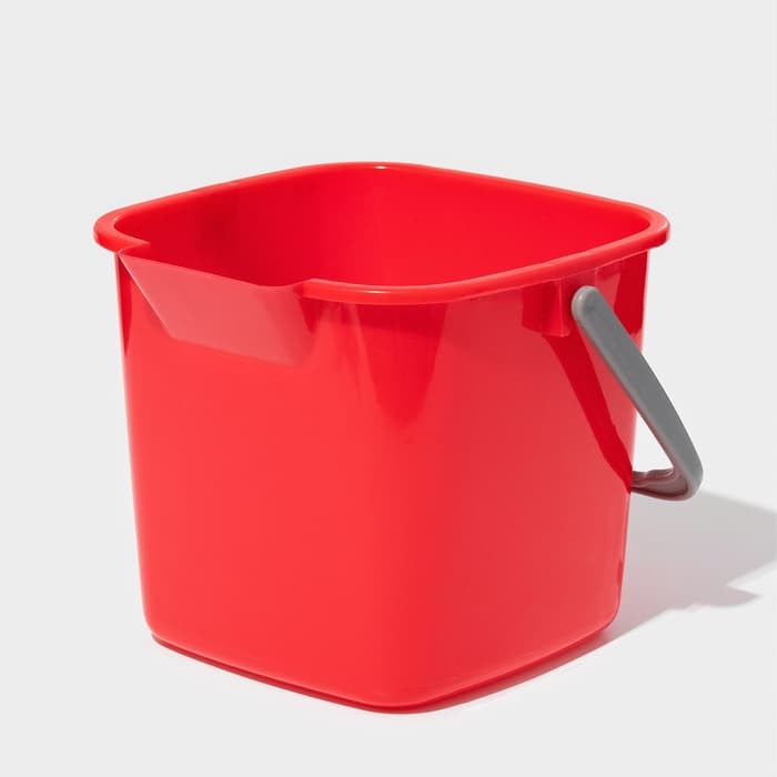Ведро для уборки, 2.8 л, 17.6×18.5×15 см, красное