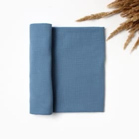 Пелёнка двухслойная «Крошка Я» Ocean, 130×100 см, хлопок 100%, синяя