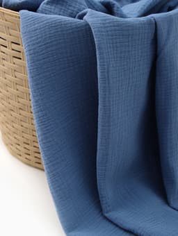 Пелёнка двухслойная «Крошка Я» Ocean, 130×100 см, хлопок 100%, синяя