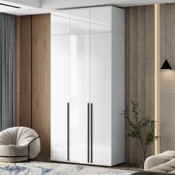 Антресоль для трёхдверного шкафа «Норд», 1200×510×418 мм, цвет белый глянец