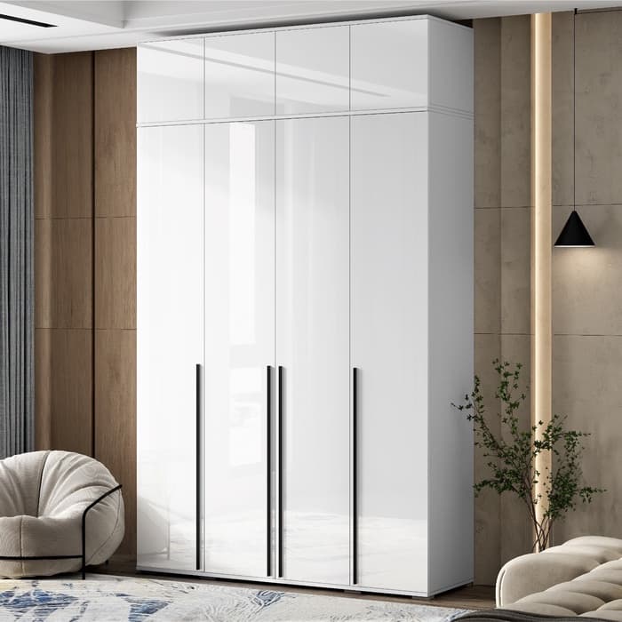 Антресоль для четырёхстворчатого шкафа «Норд», 1600×510×418 мм, цвет белый глянец