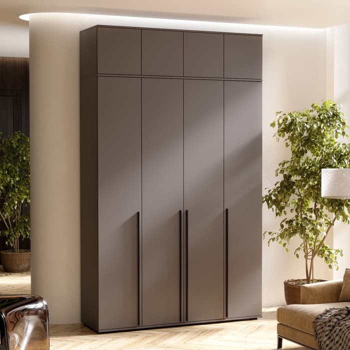 Антресоль для четырёхстворчатого шкафа «Норд», 1600×510×418 мм, цвет графит