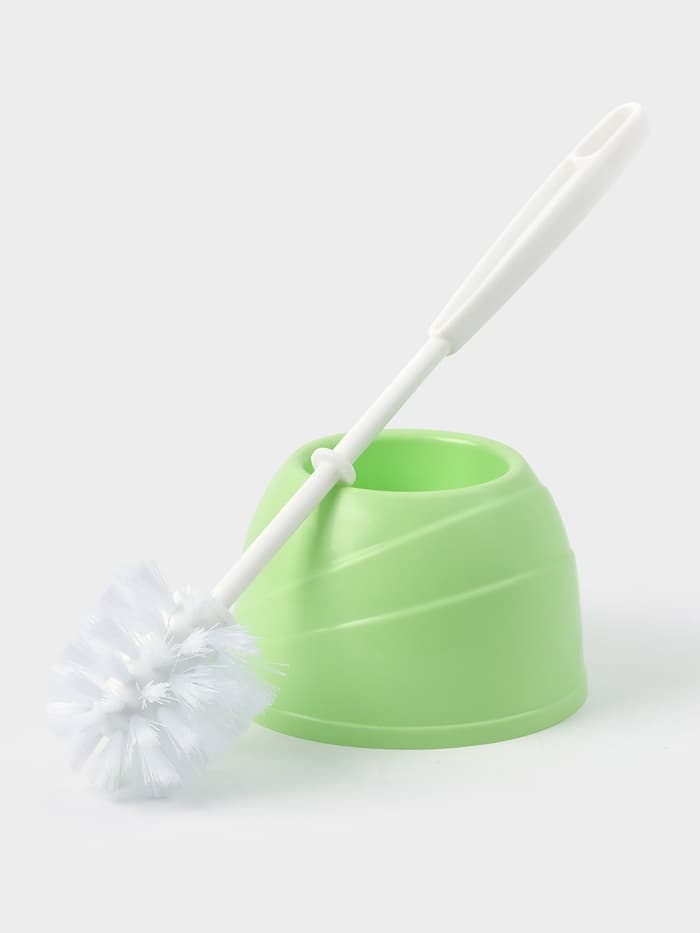 Ёршик для унитаза Aqua, 13×13×36 см, с подставкой, салатовый