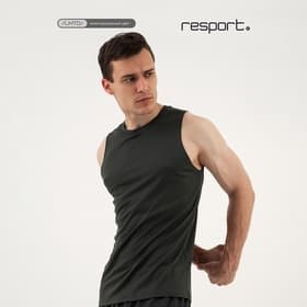 Майка мужская Resport, размер 48, цвет зелёный, серый