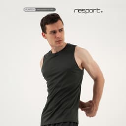 Майка мужская Resport, размер 48, цвет зелёный, серый