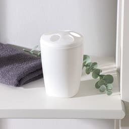 Подставка для зубных щёток Aqua, снежно-белая