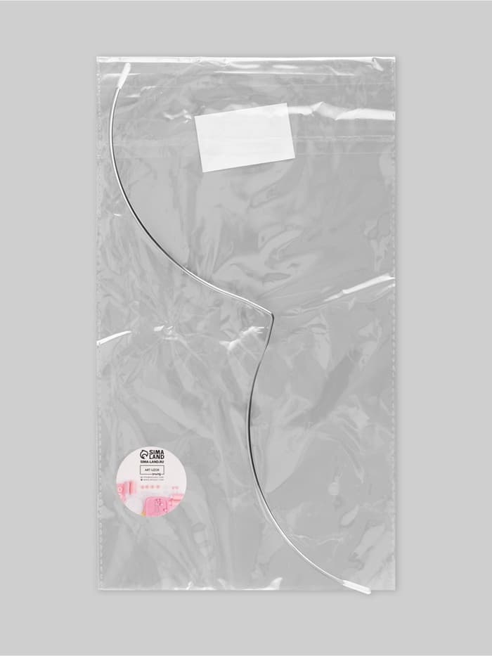 Монокость для бюстгальтера, 180 + 180 мм, цвет серебряный