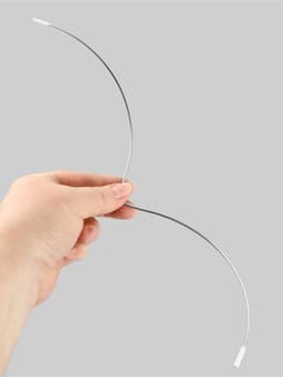 Монокость для бюстгальтера, 190 + 190 мм, цвет серебряный