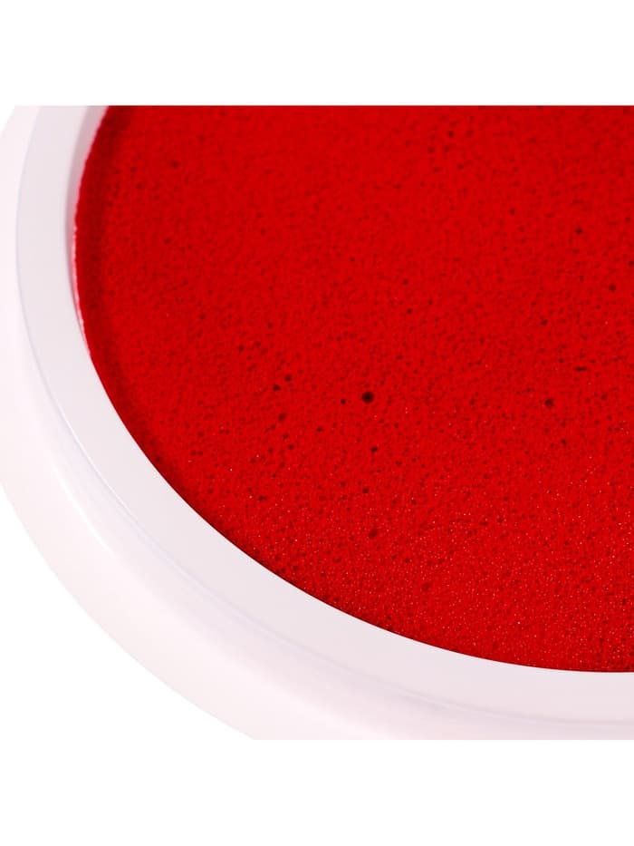 Краска пальчиковая, на водной основе, с губкой, красный