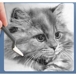 Набор мастихинов для растирки 2 штуки, с дополнительными насадками, ластиками, 10 штук