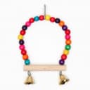 Качели для птиц, 15 см, с деревянной жёрдочкой, цвет МИКС