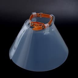 Ветеринарный воротник с креплением на ошейник, ОШ 14-34 см, высота 20 см, без ошейника