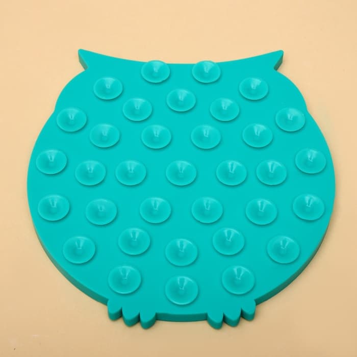 Коврик для лизания, 15×16 см, на присосках, зелёный