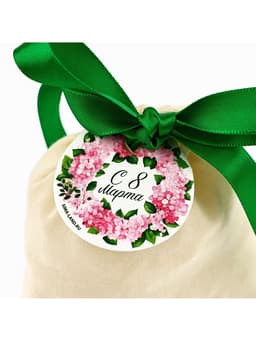Мешочек подарочный из хлопка «С 8 марта», 10×12 см ± 1.5 см