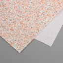 Лист для творчества искусственная кожа «Блёстки», бело-оранжевый лист 33×20 см, толщина 1.6 мм