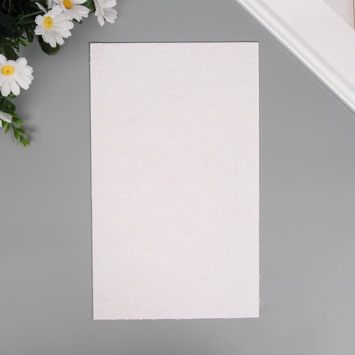 Лист для творчества искусственная кожа «Блёстки», бело-оранжевый лист 33×20 см, толщина 1.6 мм