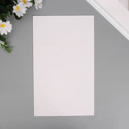 Лист для творчества искусственная кожа «Блёстки», бело-оранжевый лист 33×20 см, толщина 1.6 мм