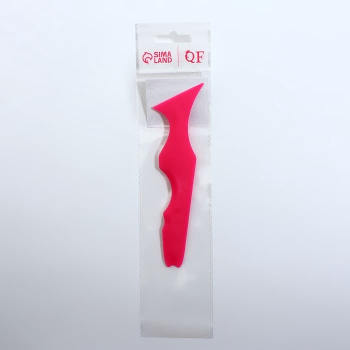 Трафарет для нанесения макияжа, 15×4.5×0.7 см, цвет розовый