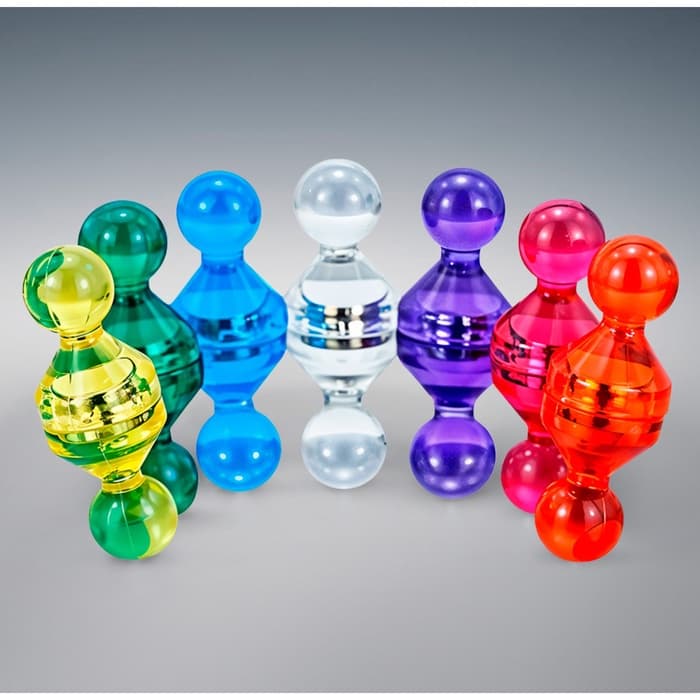 Набор магнитов, 24 штуки для доски «Пешки», 11×17 мм, 7 цветов