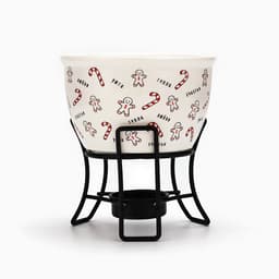 Фондю новогоднее керамическое «Счастья», 2 шпажки