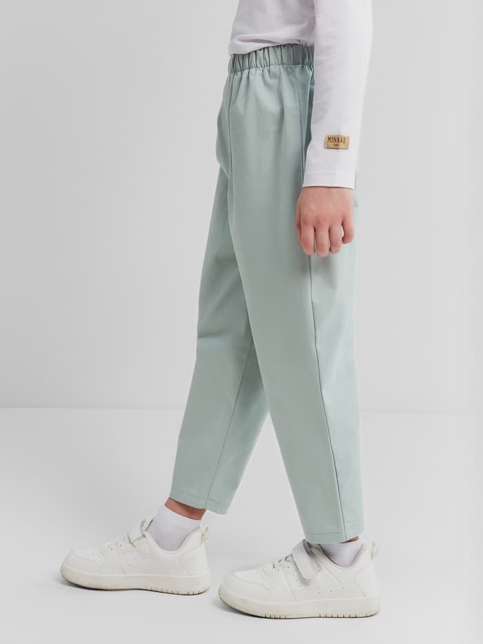 Джинсы для мальчика MINAKU: Jeans collection, светло-зелёные, рост 134 см