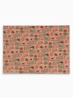 Бумага упаковочная крафт «Военная почта», 50×70 см