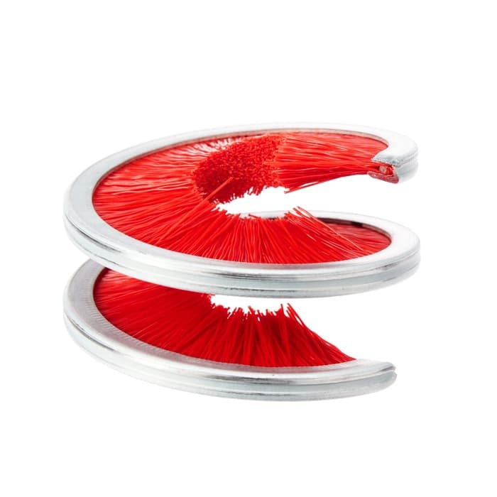 Щётка для чистки цепи TORSO, 360°, красная