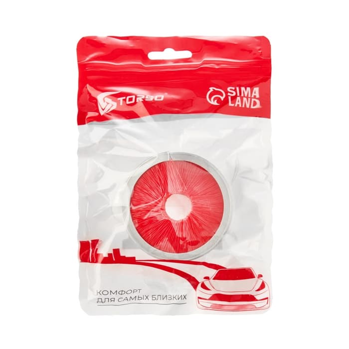 Щётка для чистки цепи TORSO, 360°, красная