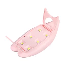 Лампа для маникюра LUF-09, UV/LED, 6 диодов, 6 Вт, USB, розовая