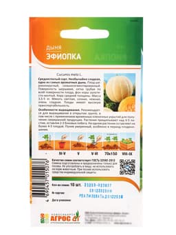 Семена Дыня «Эфиопка», 10 шт., «Агрос»