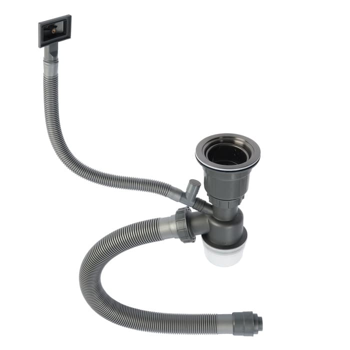 Сифон для мойки AFLORN AF90101F-1, 3 1/2", черный